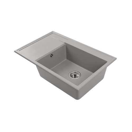 zlewozmywak granitowy Ala szary komora z ociekaczem