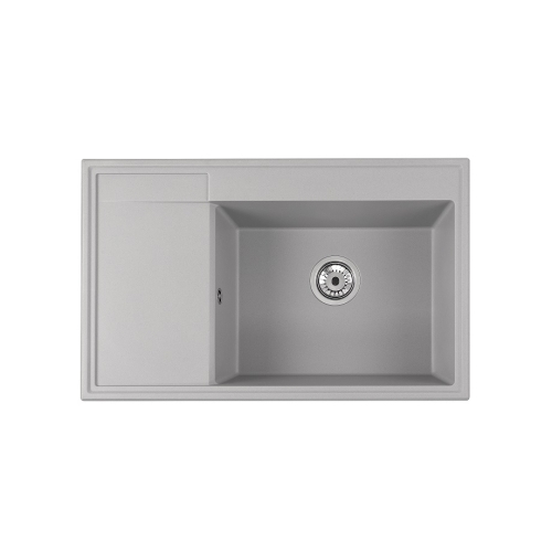 zlewozmywak granitowy Ala szary komora z ociekaczem