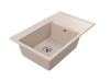 zlewozmywak ala 1 komora z ociekaczem po prawej stronie kolor beżowy