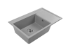 zlewozmywak ala 1 komora z ociekaczem po prawej stronie kolor szary