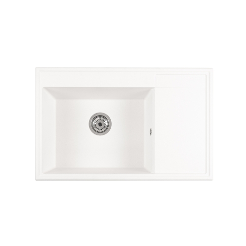 zlewozmywak ala 1 komora z ociekaczem po prawej stronie kolor biały