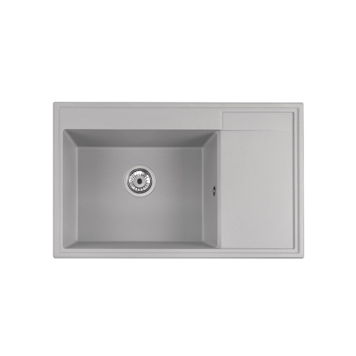 zlewozmywak ala 1 komora z ociekaczem po prawej stronie kolor szary