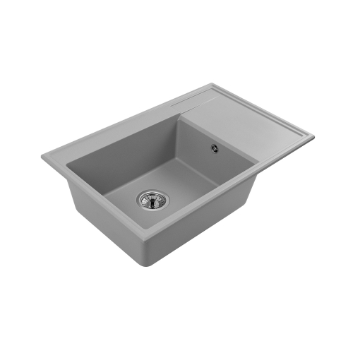 zlewozmywak ala 1 komora z ociekaczem po prawej stronie kolor szary