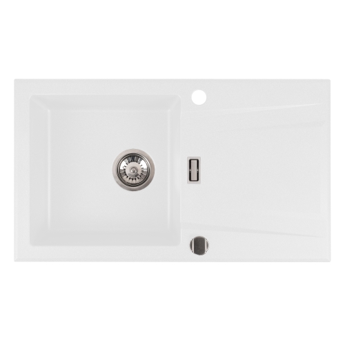 Zlewozmywak Sylwia biały 1 komora z ociekaczem