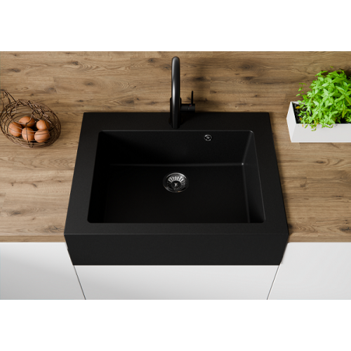 zlewozmywak farmerski 1 komorowy grafitowy