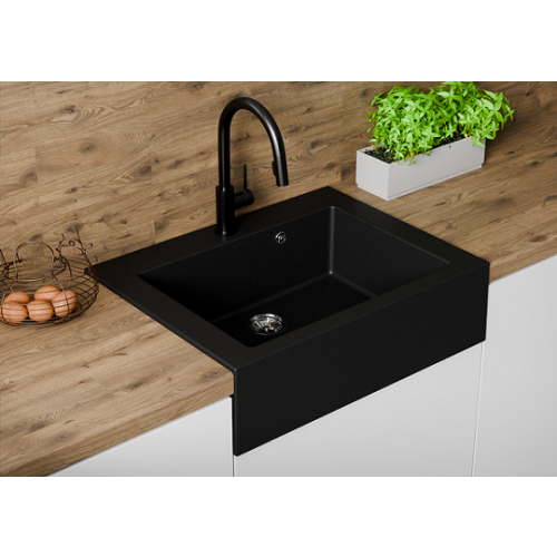 zlewozmywak farmerski 1 komorowy grafitowy