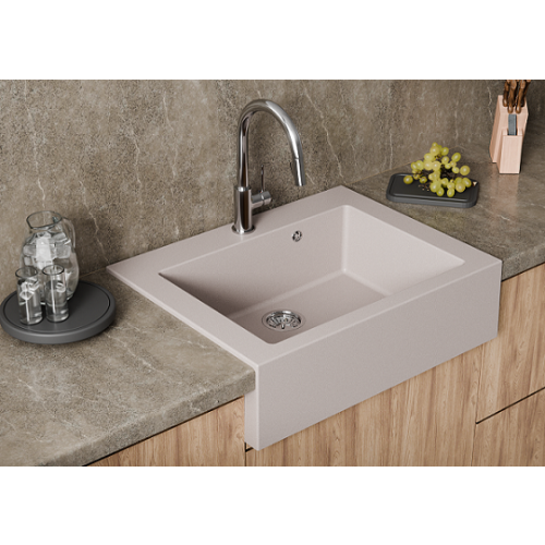 zlewozmywak farmerski 1 komorowy beżowy