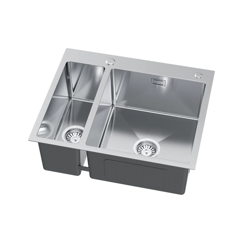 Zlewozmywak 1,5 komory Oli stalowy inox