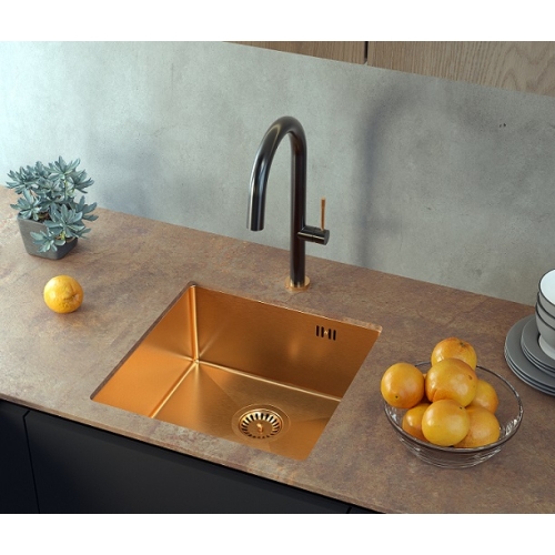 zlewozmywak 1 komorowy podwieszany antony miedziany