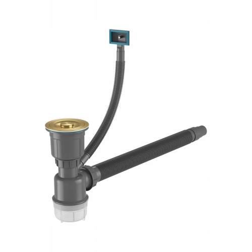 Syfon złoty do zlewozmywaka Irena