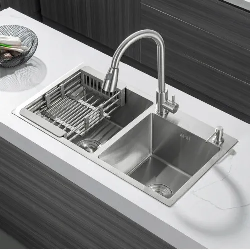 Zlewozmywak Olek stalowy INOX 2 komorowy