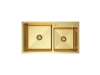Zlewozmywak Olek stalowy dwukomorowy złoty